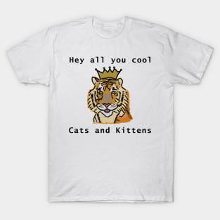 Cool Tiger with a Crown T-Shirt